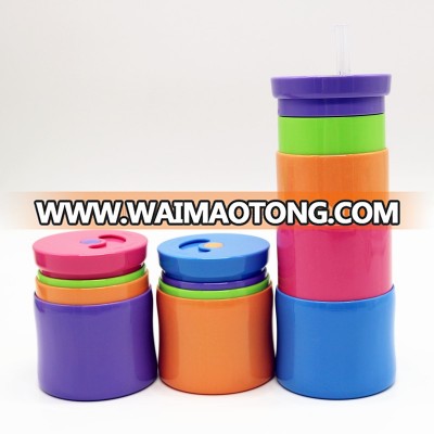 promotive gift travel collapsible silicone water bottle / plastic water bottle